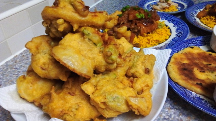 Asparagus & Onion Bhaji