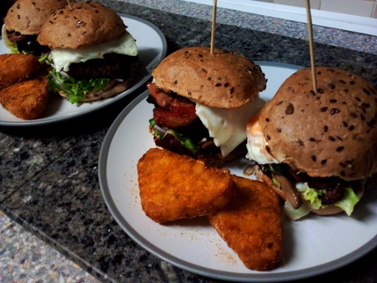 Breakfast Burgerrecipe, eat well on universal credit