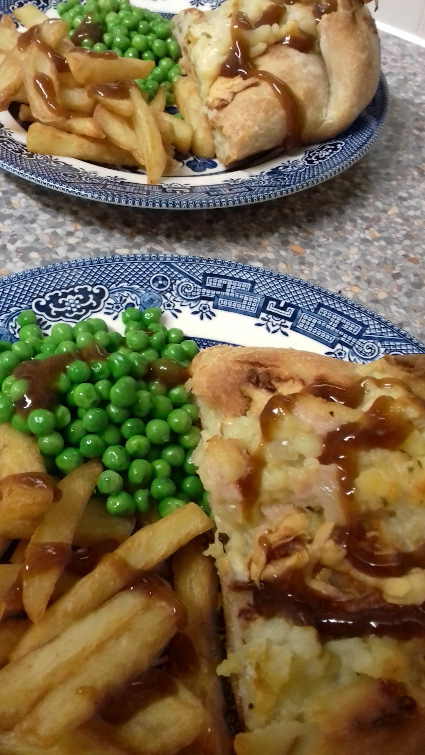 Cheese, Hams and Onion Parcel