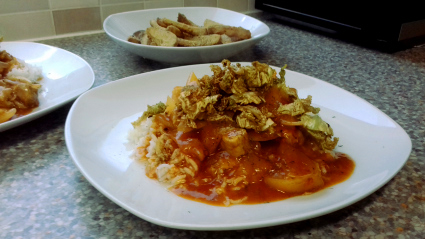 Pork with Apple & Clementine sauce