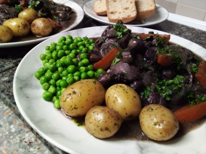 Coq Au Vin recipe, eat well on universal credit