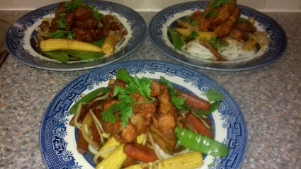 Deep fried Garlic Chilli Pork strips