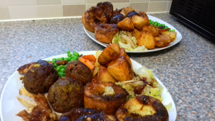 Hazelnut, Porcini, Sage and Onion Stuffing balls