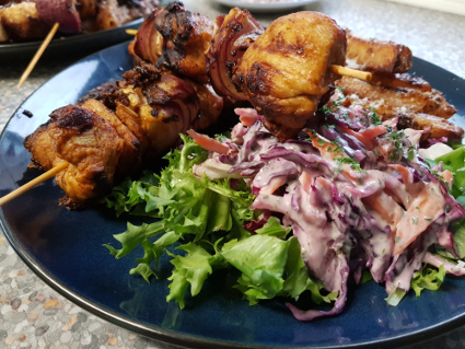 Kosher Chicken Kebabs recipe, eat well on universal credit