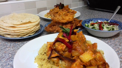 A pretty authentic tasting Chicken Madras