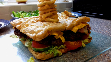 Monster Minted Lamb Burger recipe