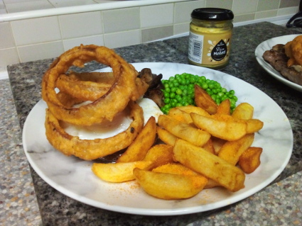 Indianificated Onion Rings, eat well on universal credit