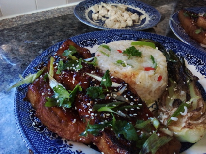 Asian Style Pan Roasted Pork Chops