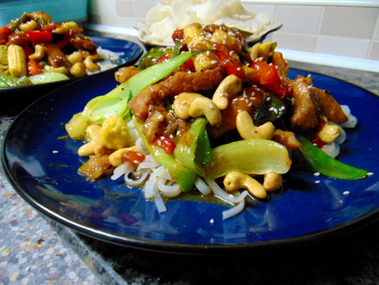 Pork Stir Fry, eat well on universal credit