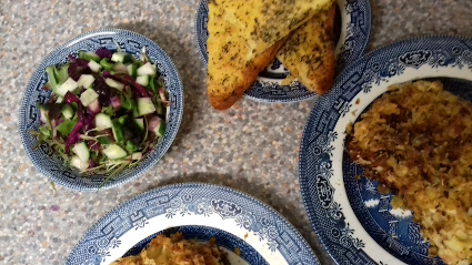 Chicken, Cauliflower, Broccoli Pasta Bake