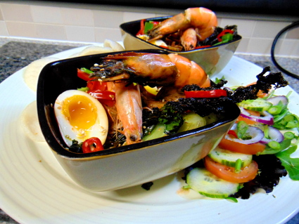 Spicy Miso Prawn Ramen recipe