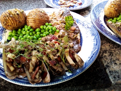 Fish Friday -1, sea bass and razor clams