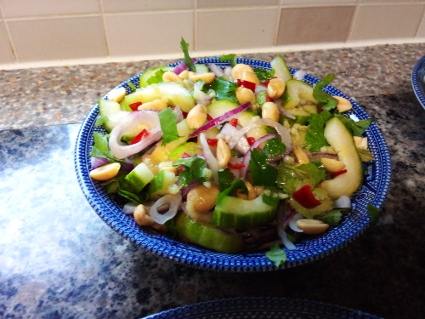 Thai Cucumber Salad recipe, eat well on universal credit