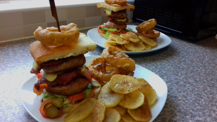 Mini Monster Turkey Burgers with Chilli Sauce