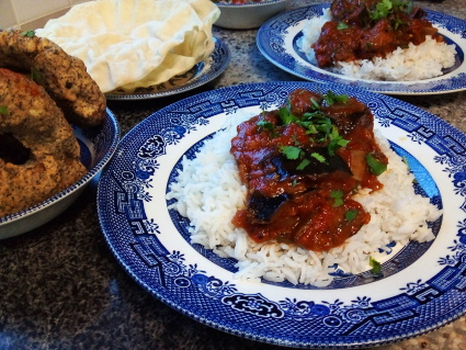 Vegetarian Aubergine Vindaloo